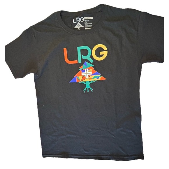 Lifted‎ Research Group Youth Boys LRG Tree Logo Black Shirt X Large NEW School - Picture 1 of 6